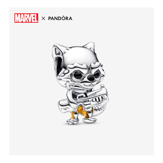Juweel PANDORA MARVEL ROCKET 792563C01 Juweel PANDORA MARVEL ROCKET 792563C01