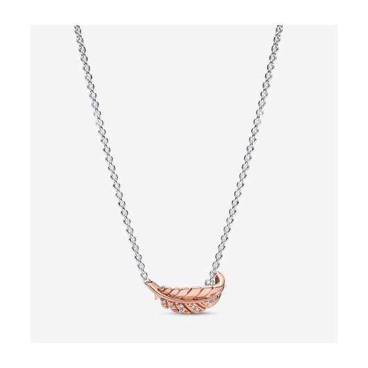 Juweel PANDORA MOMENTS KETTING FEATHER 382575C01-45