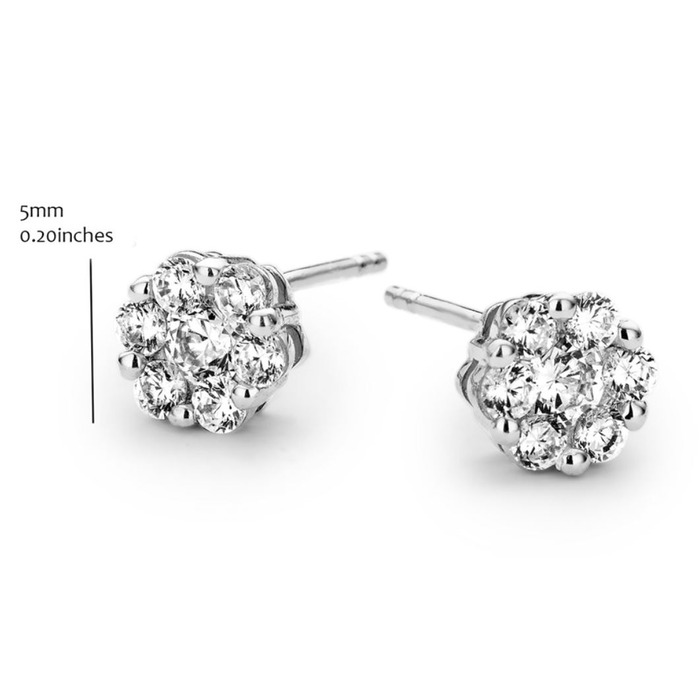 Juweel SILVER ROSE OORSTEKERS EA2250W 