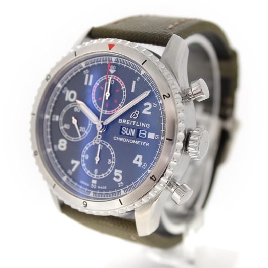 Horloge Breitling 8 Chronograph 43 Curtiss Warhawk Aviator Navitimer A133161A1L1X2 '69489-668-TWDH'