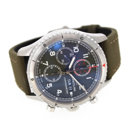 Horloge Breitling 8 Chronograph 43 Curtiss Warhawk Aviator Navitimer A133161A1L1X2 '69489-668-TWDH'