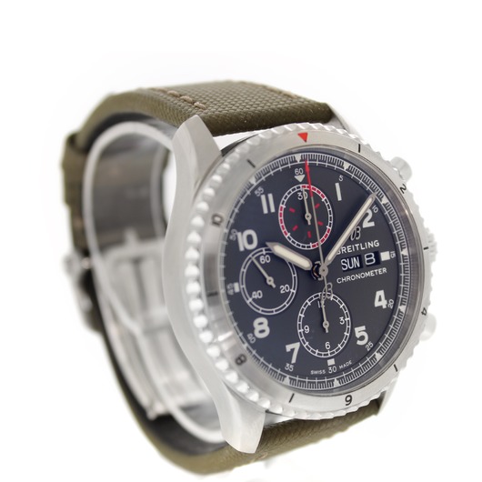 Horloge Breitling 8 Chronograph 43 Curtiss Warhawk Aviator Navitimer A133161A1L1X2 '69489-668-TWDH'