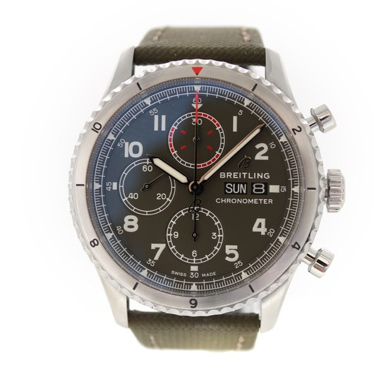 Horloge Breitling 8 Chronograph 43 Curtiss Warhawk Aviator Navitimer A133161A1L1X2 '69489-668-TWDH'