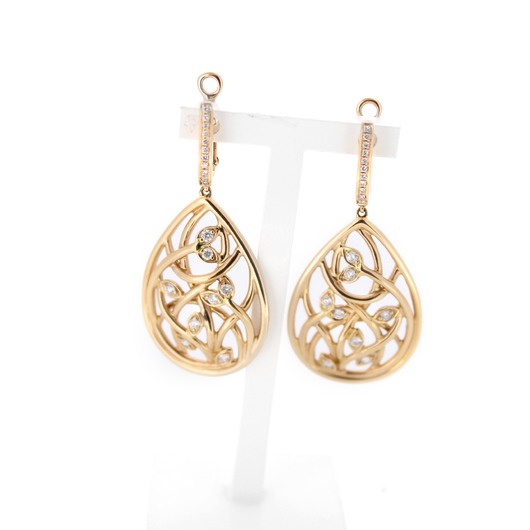 Juweel Hulchi Belluni Oorbellen rosé goud 18karaat briljanten '70024-1232-TWDH' Juweel Hulchi Belluni Oorbellen rosé goud 18karaat briljanten '70024-1232-TWDH'