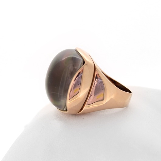 Juweel Ring rosé goud 18karaat Kleursteen '70058-1234-TWDH'