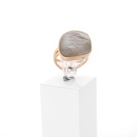 Juweel Bigli Ring Chloe collection rosé goud 18K Rutile Quartz briljant 20R133Rrutmpbi '70054-1239-TWDH'