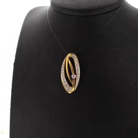 Juweel Hanger Geelgoud 18 karaat Zirconium '70533-1299-TWDH' Juweel Hanger Geelgoud 18 karaat Zirconium '70533-1299-TWDH'