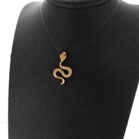 Juweel Hanger Slang Geelgoud 18karaat briljant Robijn '70536-1296-TWDH' Juweel Hanger Slang Geelgoud 18karaat briljant Robijn '70536-1296-TWDH'