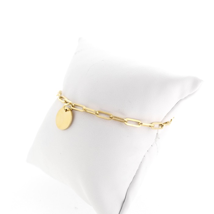 Juweel Funky Gold Armband SP225B14Y Hanger Met Gravure SP2451P14Y 14 karaat 'OTL-5053'
