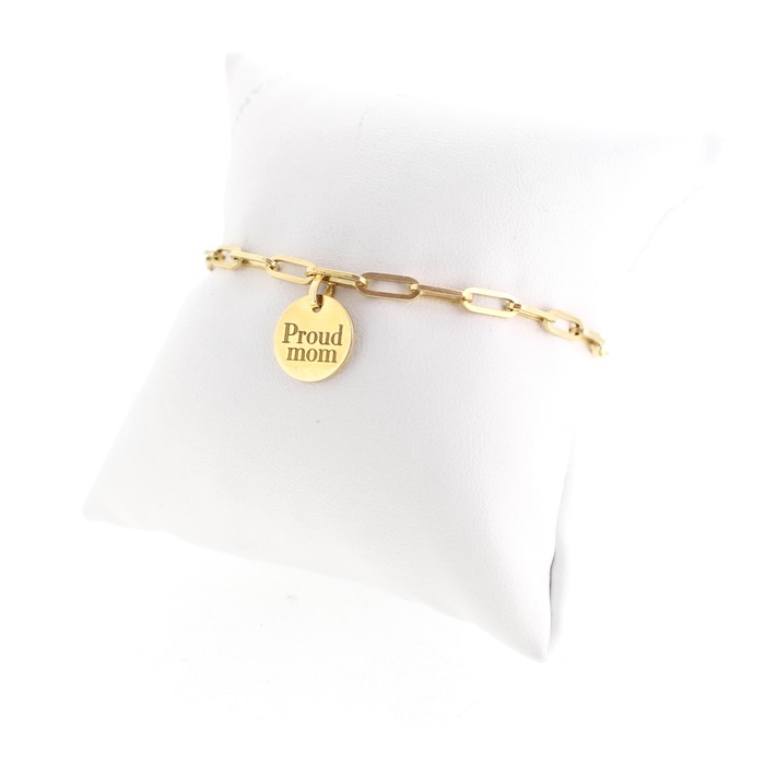 Juweel Funky Gold Armband SP225B14Y Hanger Met Gravure SP2451P14Y 14 karaat 'OTL-5053'