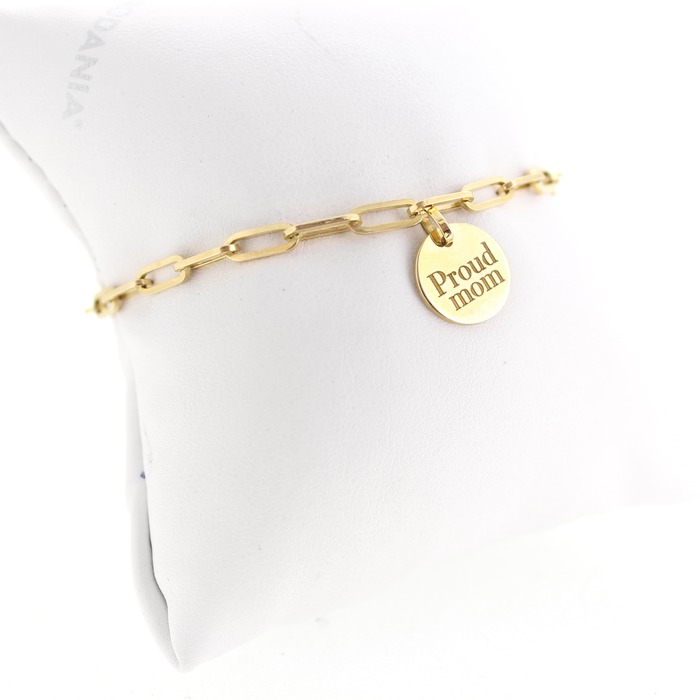 Juweel Funky Gold Armband SP225B14Y Hanger Met Gravure SP2451P14Y 14 karaat 'OTL-5053'