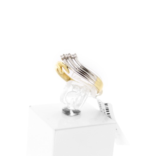 Juweel Ring bicolor goud 18 karaat briljanten 'CV-1324-TWDH' 