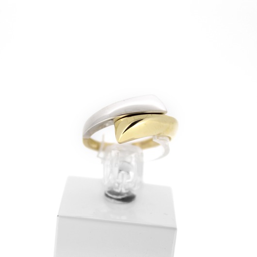 Juweel Ring bicolor goud 18K 'CV-1325-TWDH'