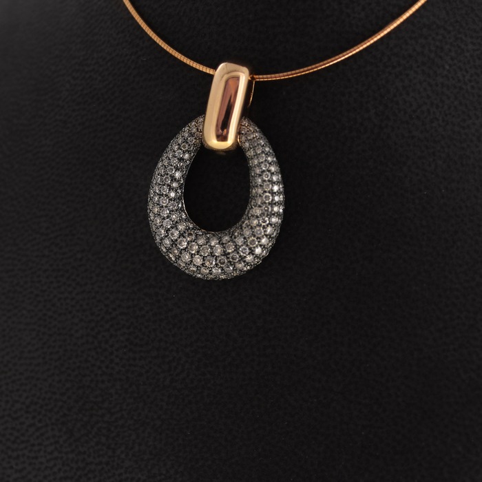 Juweel Hanger rosé goud 18 karaat diamant 001P266BBLR18/2 'OTL-5050'