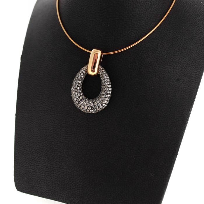 Juweel Hanger rosé goud 18 karaat diamant 001P266BBLR18/2 'OTL-5050'