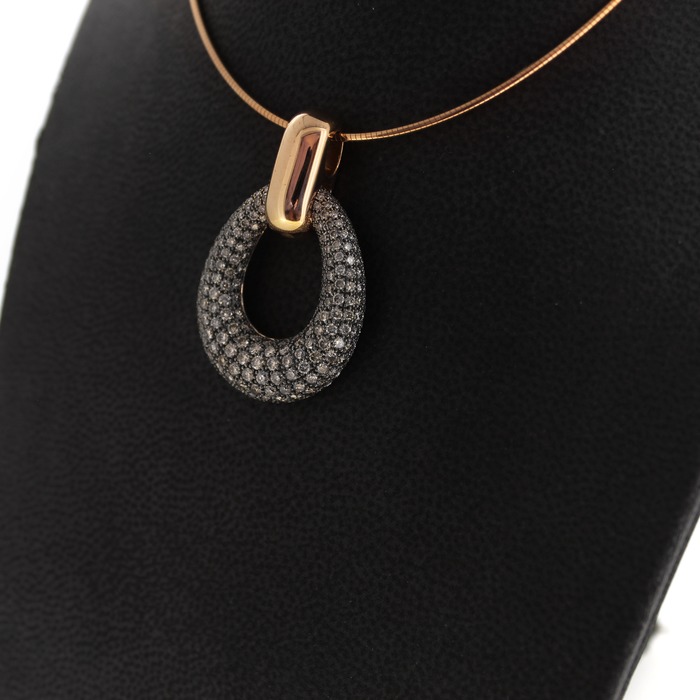 Juweel Hanger rosé goud 18 karaat diamant 001P266BBLR18/2 'OTL-5050'
