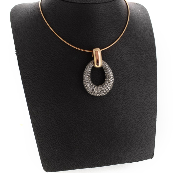 Juweel Hanger rosé goud 18 karaat diamant 001P266BBLR18/2 'OTL-5050'