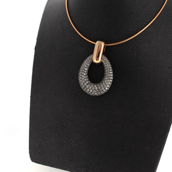 Juweel Hanger rosé goud 18 karaat diamant 001P266BBLR18/2 'OTL-5050'