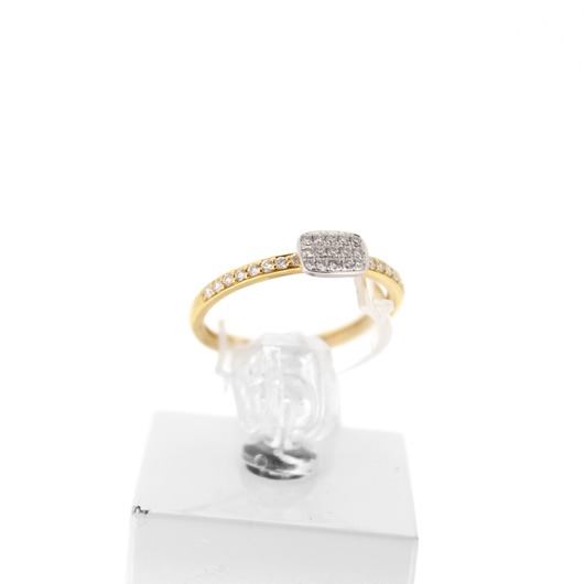 Juweel Femme Adorée ring 18 karaat geelgoud diamant 10R0107B 'OTL-5055'