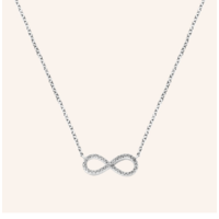 Juweel DIAMANTI PER TUTTI BIG INFINITY NECKLACE M2202 M319 WHITE Juweel DIAMANTI PER TUTTI BIG INFINITY NECKLACE M2202 M319 WHITE