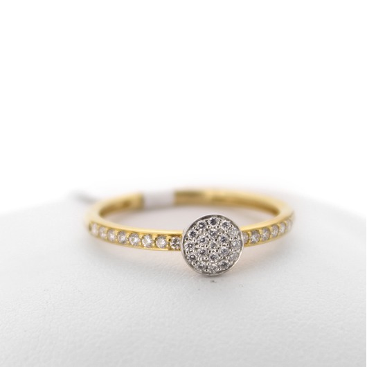 Juweel Femme Adorée ring 18 karaat geelgoud diamant 10R0101B 'OTL-5054'