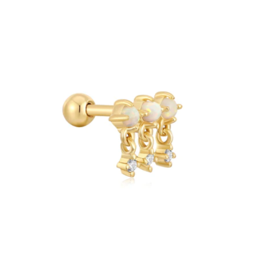 Juweel Ania Haie Ear Edit Kyoto Opal Drop Sparkle Barbell Single Earring E047-04G 