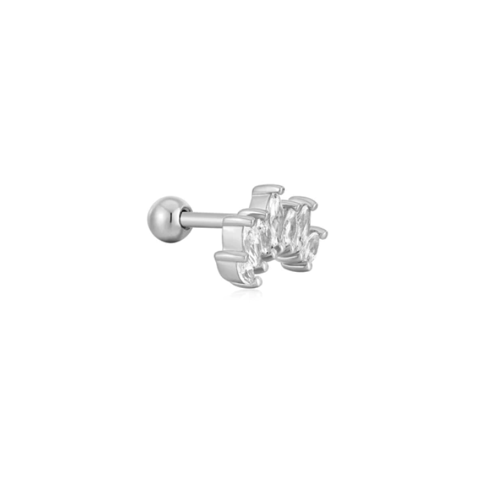Juweel Ania Haie Ear Edit Sparkle Marquise Climber Barbell Single Earring E047-08H
