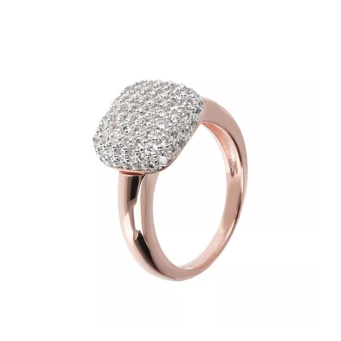 Juweel Bronzallure Altissima Squared Pavé Dangle Ring WSBZ00657.WR