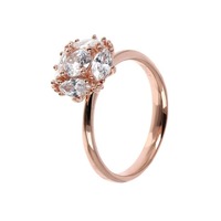 Juweel Bronzallure Altissima Round Pavé Ring Rosé plated WSBZ01683.W Juweel Bronzallure Altissima Round Pavé Ring Rosé plated WSBZ01683.W