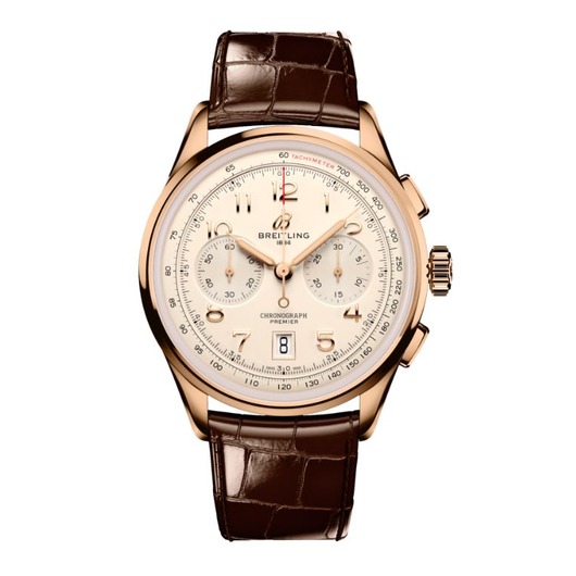 Horloge BREITLING PREMIER B01 CHRONOGRAPH 42 RED GOLD RB0145371g1p1 Horloge BREITLING PREMIER B01 CHRONOGRAPH 42 RED GOLD RB0145371g1p1