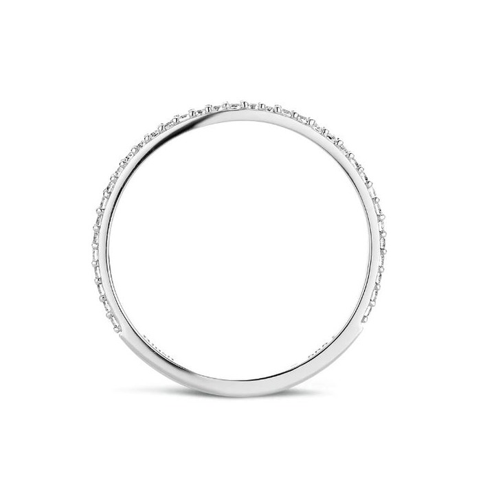 Juweel Blush ring 14 karaat witgoud met zirkonium 1201WZI