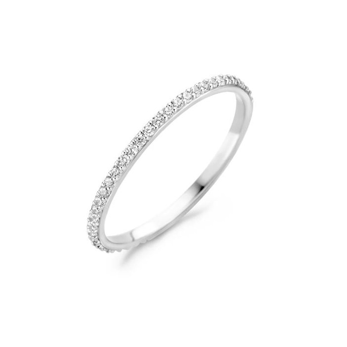 Juweel Blush ring 14 karaat witgoud met zirkonium 1201WZI