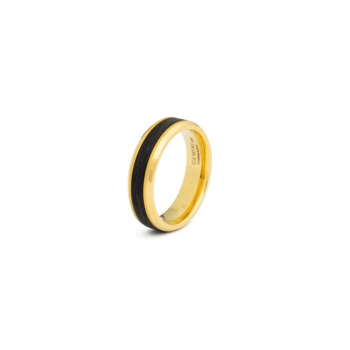 Juweel GEMINI RING ROTA GOLD CARBON ROT05