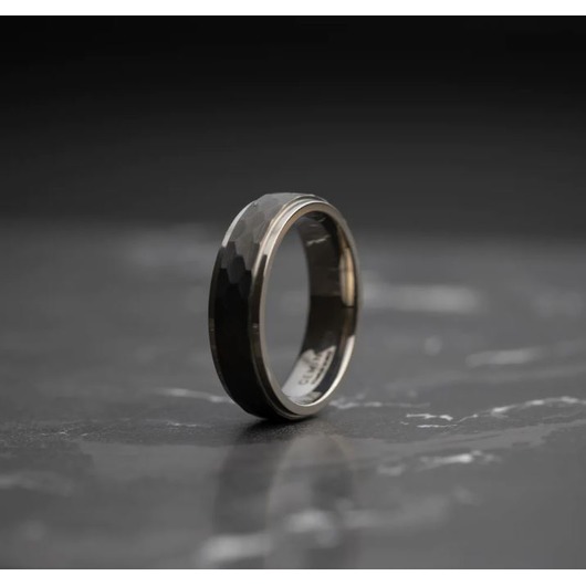 Juweel GEMINI RING DUPLUS SILVER BLACK DUP01