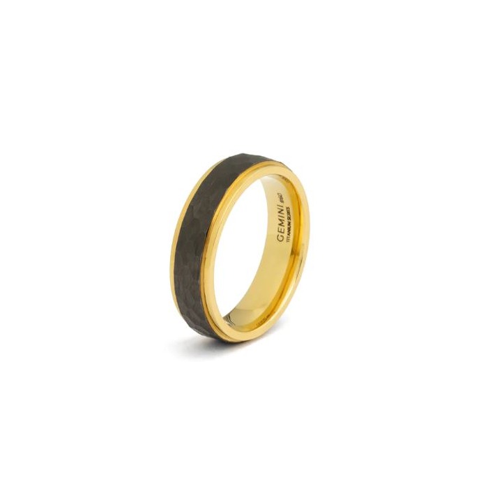 Juweel GEMINI RING DUPLUS GOLD BLACK DUP03