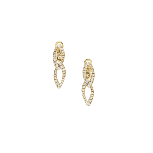 Juweel Clem Vercammen Collection Legàmi oorstekers 18 karaat geelgoud diamant B11069/W-Y 