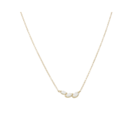 Juweel Clem Vercammen Collection Navette collier geelgoud 18 karaat briljanten G10523/W-Y Juweel Clem Vercammen Collection Navette collier geelgoud 18 karaat briljanten G10523/W-Y