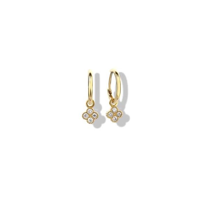 Juweel Miss Spring The Duchess oorbedels 14K geelgoud diamant MSOB742-DI