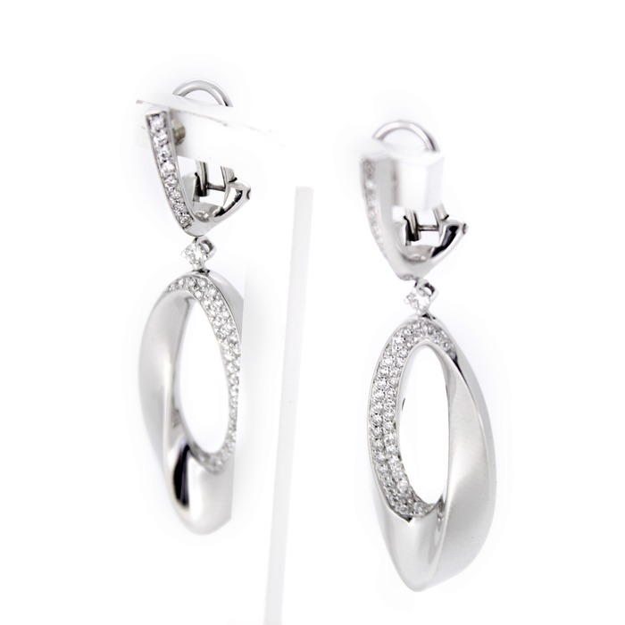 Juweel C&C Oorbellen witgoud 18 karaat briljanten OR1796B/0.65CT 'CV-5065-OTL'