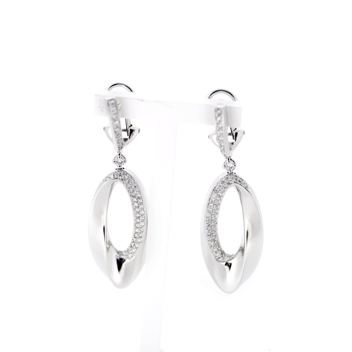 Juweel C&C Oorbellen witgoud 18 karaat briljanten OR1796B/0.65CT 'CV-5065-OTL'