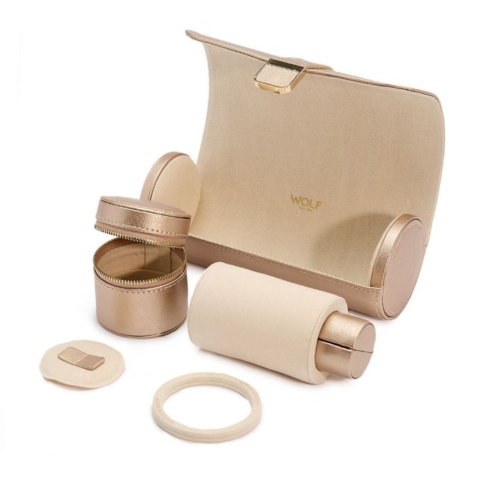  Wolf Palermo Double Watch Roll Rosé Gold 213916