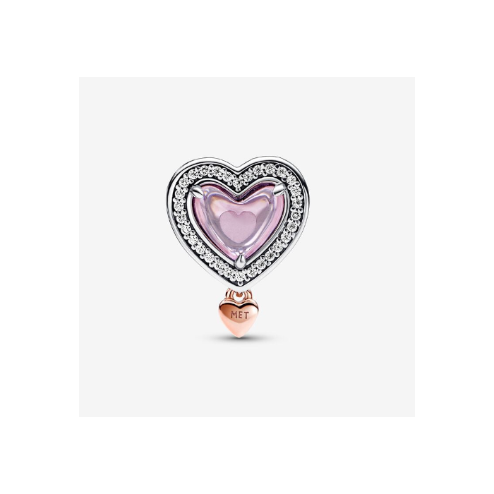Juweel Pandora Two-Tone Openwork Mum & Heart charm 782653C01