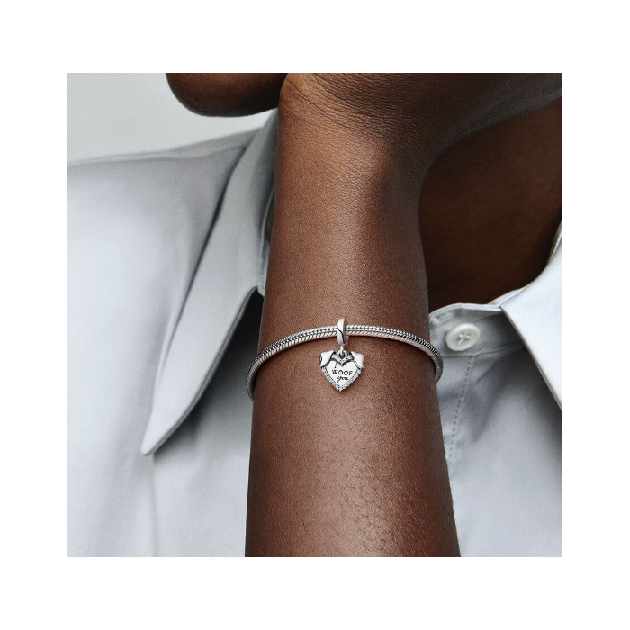 Juweel Pandora Hart & Hond Dubbele Hangende bedel 792647C01