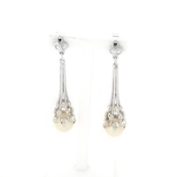 Juweel Oorbellen witgoud 18 karaat Parel 'CV-1356-TWDH' Juweel Oorbellen witgoud 18 karaat Parel 'CV-1356-TWDH'