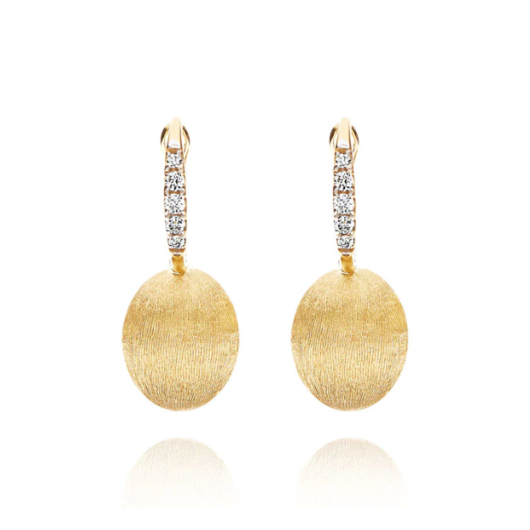 Juweel Nanis Dancing Gold earrings 18k yellow gold diamonds OS17-583