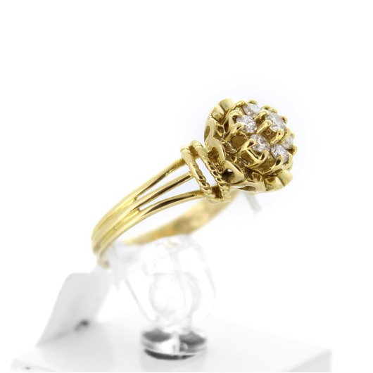 Juweel Ring Geelgoud 18 karaat briljanten 'CV-1365-TWDH'