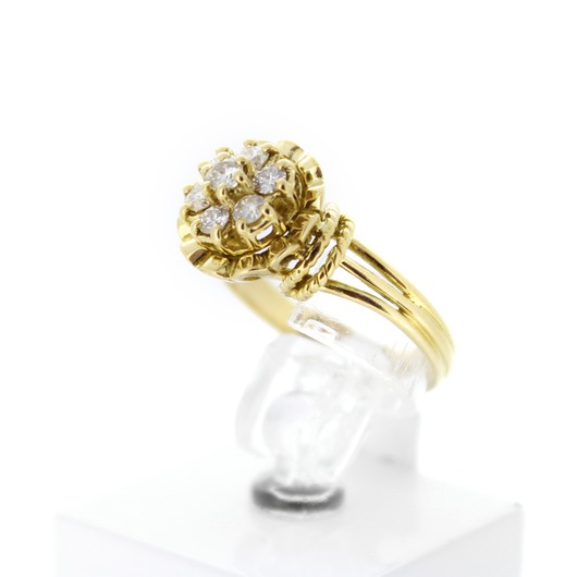 Juweel Ring Geelgoud 18 karaat briljanten 'CV-1365-TWDH'