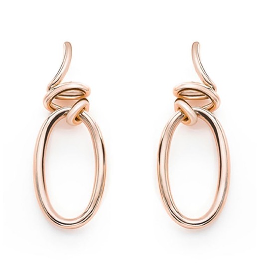 Juweel Mattioli Hiroko Legami earrings 18k rosé gold MOR065R020 