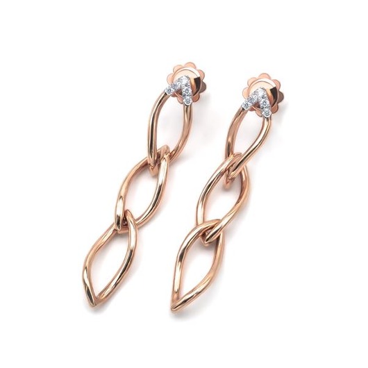 Juweel MATTIOLI NAVETTES EARRINGS ROSE GOLD MOR75070RW