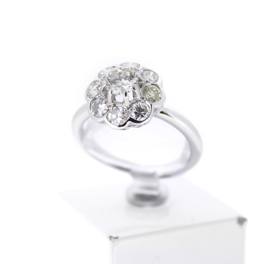 Juweel Ring witgoud 18 karaat briljanten 'CV-1374-TWDH'  Juweel Ring witgoud 18 karaat briljanten 'CV-1374-TWDH'